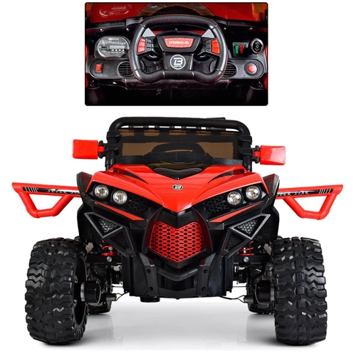 Детский электромобиль Джип Bambi Racer, красный (M 3804EBLR-3): Максимальная скорость, км/ч 8