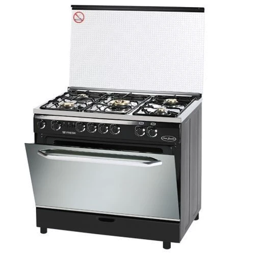 Газова плита Fresh N90 G5 / 01 (60x90) (чорний / нержавіюча сталь): Тип варильної поверхні газова