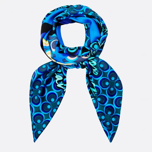 Женский платок Desigual синий (22WAWA11)
