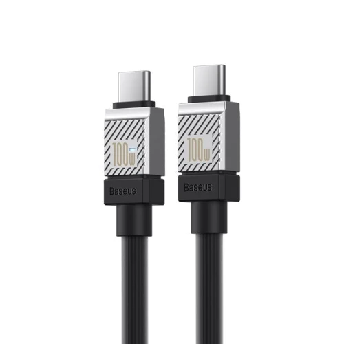 Кабель Baseus USB-C to USB-C CoolPlay Series 100W 1m Black (CAKW000201) фото 4