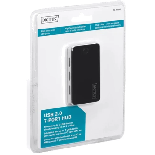 Адаптер Digitus Adapter USB to 7хUSB Black (DA-70222) фото 4