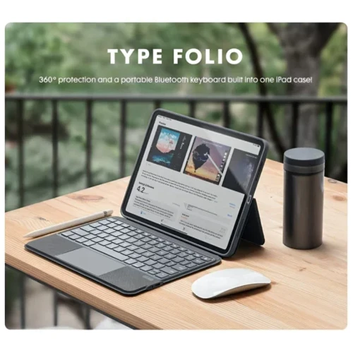 Аксессуар для iPad LAUT TYPEFOLIO 2 Keyboard Case Black (L_IPP24S_TY2_BK) for iPad Pro 11 2024 M4 фото 5