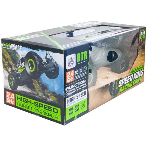 Автомобиль Off-Road Crawler на р/у – Speed King (черный металлик, метал. корпус, аккум. 6V, 1:14) (SL-153RHMBl): Форма Автомобиль