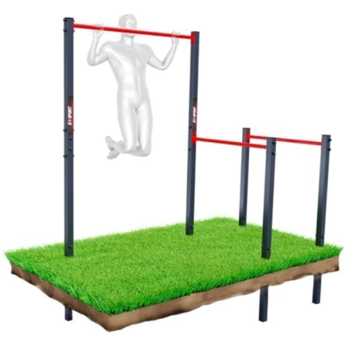 Уличный турник для подтягивания с брусьями K-Sport KSOZ003 (KS-221)