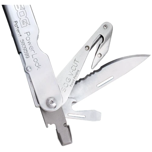 Мультитул SOG PowerLock w/V-Cutter (S62N-CP): Количество инструментов 18