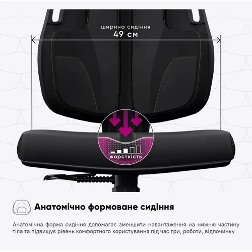 Геймерское кресло Cyberlux V8 Fabric Black (арт. GM- V8 FB)	 фото 10