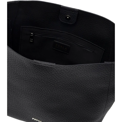 Женская сумка-мешок Furla Grace M Hobo черная (BASMFGC): Тип ручки Со съемным ремнем, Плечевой ремень, Длинная ручка
