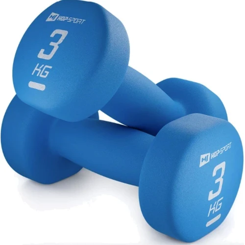 Гантель Hop-Sport HS-V030DR 2x3 кг синий (5902308226470): Вес гантели, кг 3