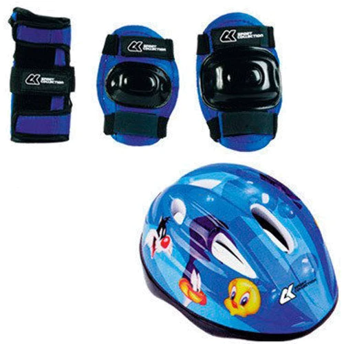 Роликовые коньки СК Combo Jet Blue р.27-30 (комплект шлем+ролики+защита)