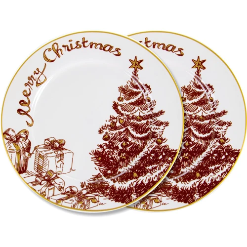 Набір десертних тарілок Lefard Merry Christmas 2х19 см (924-745)