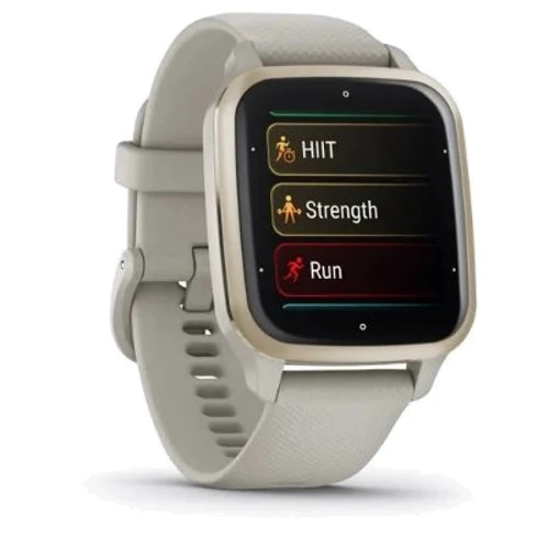 Смарт-часы Garmin Venu SQ 2 Music Cream Gold Aluminium Bezel with French Grey Case and Silicone Band (010-02700-12)