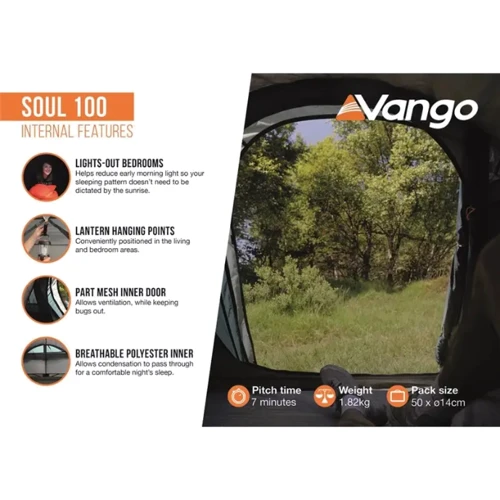 Палатка Vango Soul 100 Deep Blue (TEUSOUL00000001) (930843)