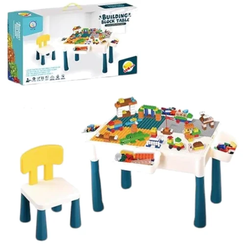 Столик з конструктором: 114 деталей, стілець, 4 кошики (6787-103 AB)