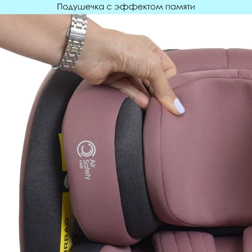 Автокресло El Camino (0-36кг) ME 1081 I-TRUST 360 ISOFIX (pale pink) фото 7