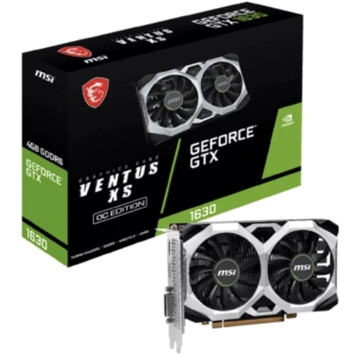 Видеокарта MSI GeForce GTX 1630 VENTUS XS 4G: Разрядность шины памяти, бит 64