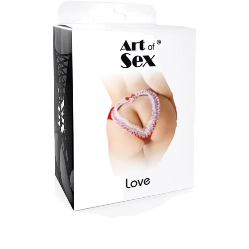 Женские трусики Art of Sex - Love (красные, S)