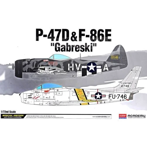 Модель Academy Винищувачі: P-47D та F-86E "Gabreski" (AC12530)