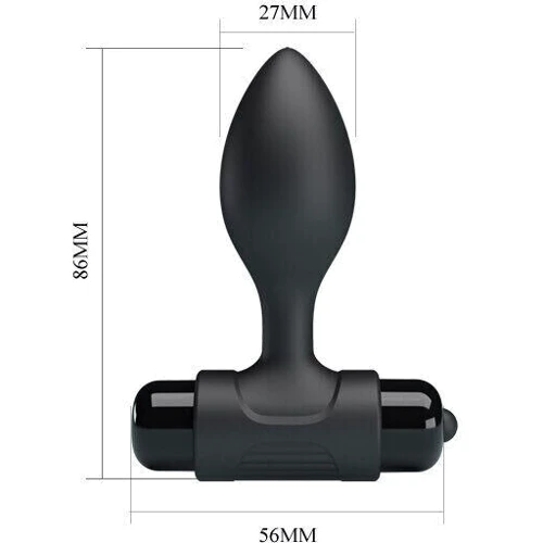 Силиконовая вибропробка Pretty Love - Vibro but plag, BI-040077