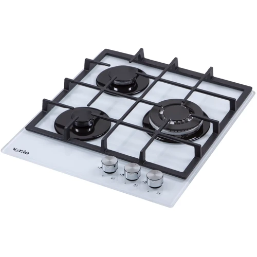 Варильна поверхня газова Ventolux HG430-M1G CEST (WH): Робоча поверхня скло (загартоване)