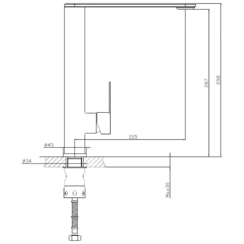Смеситель для кухонной мойки Nett OS-30