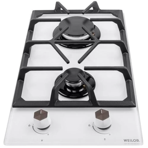 Варочная поверхность газовая Weilor GG 304 WH: Расположение панели спереди