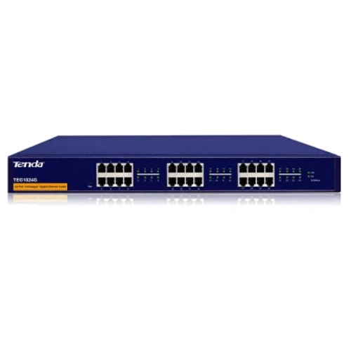 Сетевой коммутатор Tenda TEG1024G: Порты только Gigabit Ethernet (10/100/1000)