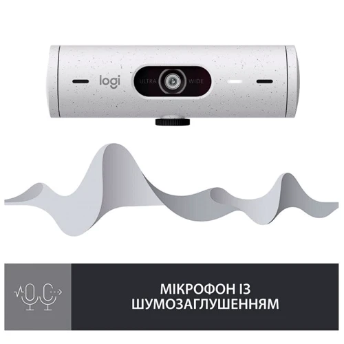 Logitech Brio 500 Off-White (960-001428): Кріплення / установка Прищепка