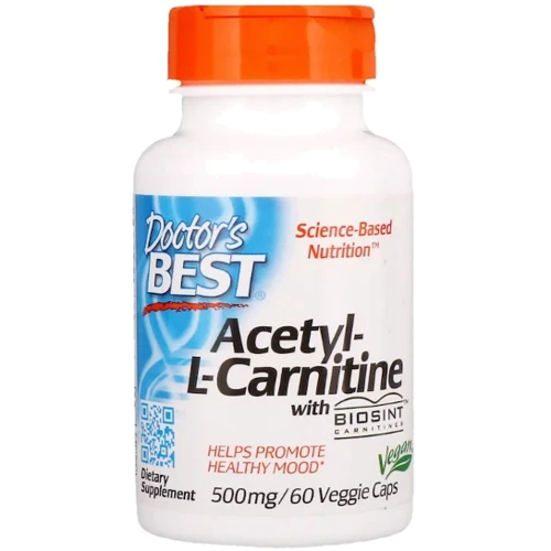 Doctor's Best Acetyl-L-Carnitine with Biosint Carnitines 500 mg 60 Caps (DRB-00105)
