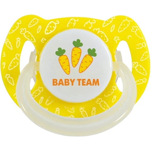 Пустушка Baby Team латексна вішнеподобной форми з ковпачком, 6+, нічна (3225)