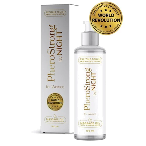 Массажное масло с феромонами PheroStrong By Night for Women, 100 мл: Тип Масло