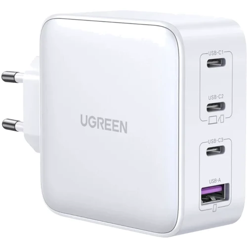 Зарядний пристрій Ugreen Wall Charger USB+3xUSB-C CD226 GaN 100W White (15337)