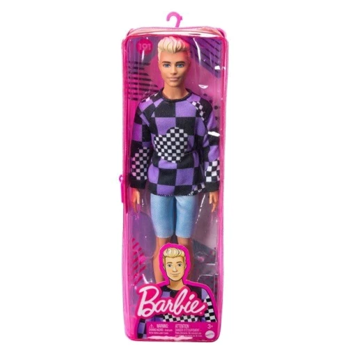 Лялька Barbie Кен Модник у светрі у клітку (HBV25) фото 3