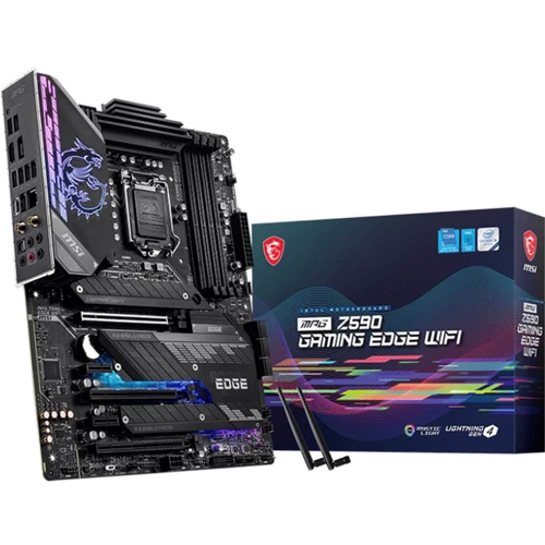 MSI MPG Z590 GAMING EDGE WIFI: Дополнительно Поддержка RAID, Поддержка UEFI, Адаптер Wi-Fi