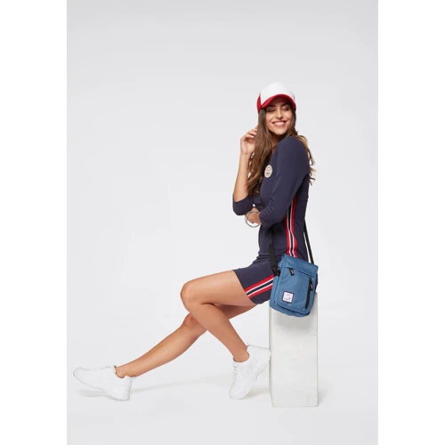 Платье KangaROOS 56365353 46 синее спортивное короткое мини: Длина рукава Рукав 3/4