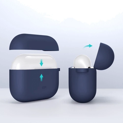 ESR Bounce Protective Silicone Case Navy Blue (4894240146071) for Apple AirPods 3 фото 4