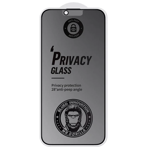 Захисне скло для iPhone Blueo Tempered Glass Full Cover Anti Peep Matte 2.5D Black для iPhone 13 Pro Max / 14 Plus: Тип захисту екрана на экран