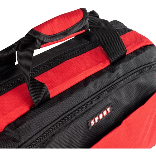 Чоловіча спортивна сумка Valiria Fashion червона (DETAO2700-1): Застібка Блискавка