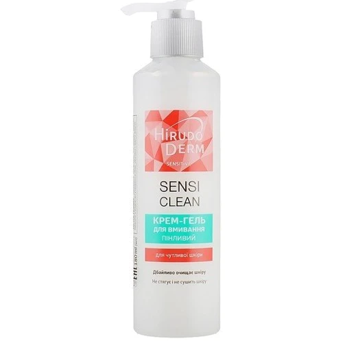 Hirudo Derm Sensitive Крем-гель для умывания 180 ml: Назначение Увлажнение, Очищение