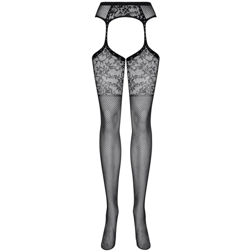 Ажурные чулки с поясом Obsessive S211, S/M/L