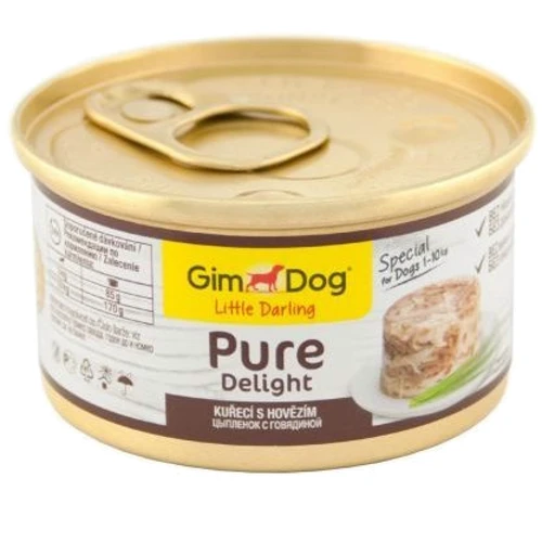 Вологий корм GimDog LD Pure Delight для собак з курчам і яловичиною (4002064513034)