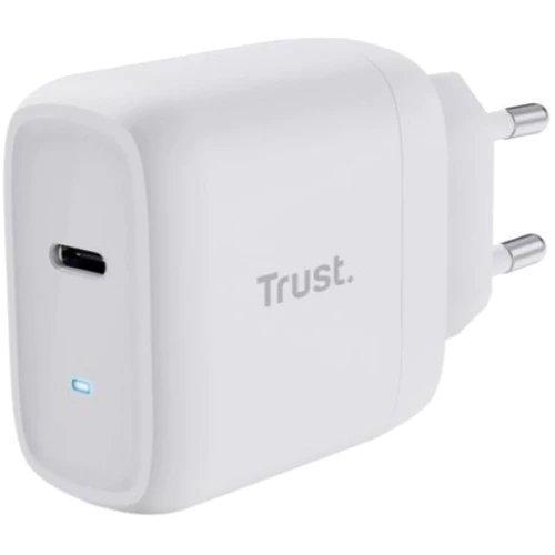 Зарядное устройство Trust Wall Charger Maxo USB-C 45W White (25138_TRUST): Тип сетевое