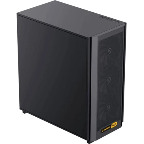 Корпус GameMax F46 Dark: Матеріал передній панелі пластик и металл