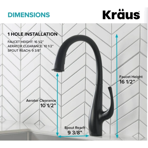 Змішувач для кухонного миття Kraus KPF-1675MB