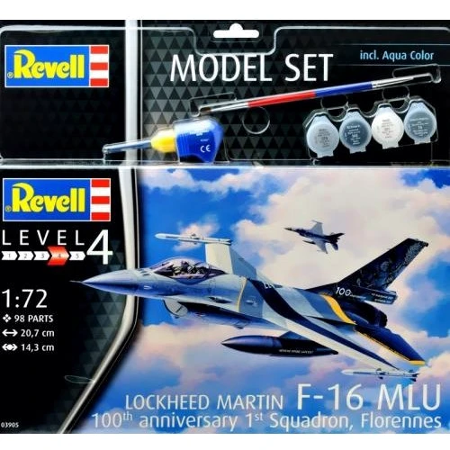 Подарочный набор Revell Истребитель F-16 MLu 1:72 (63905)