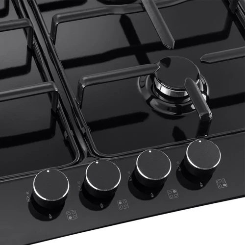 Варочная поверхность газовая Pyramida PFE 644 S BLACK: Рабочая поверхность эмаль