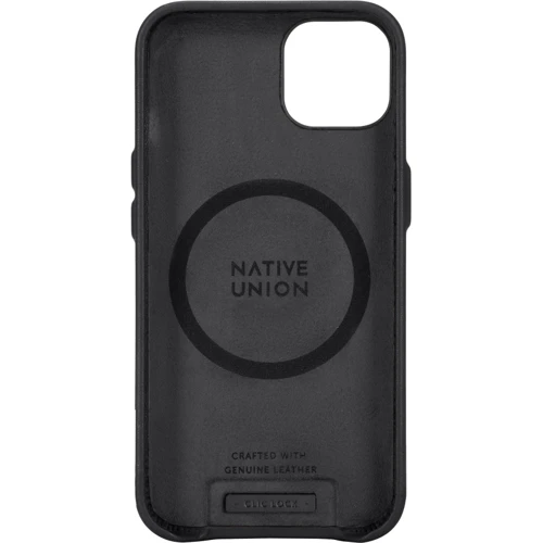 Чохол для iPhone Native Union Clic Classic Magnetic Case Black (CCLAS-BLK-NP21M) для iPhone 13: Матеріали шкіра