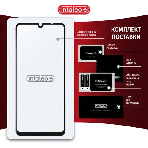 Intaleo Tempered Glass Full Glue Black for Xiaomi Poco C75 фото 7
