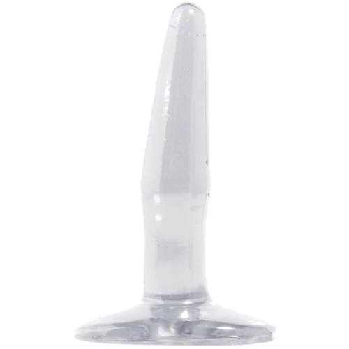 Анальна пробка Basix Mini Butt Plug, 11x2 см, прозорий: Для кого унісекс