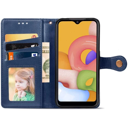 Чохол для телефона Mobile Case Getman Gallant Blue для Samsung A336 Galaxy A33 5G: Матеріал Искусcтвенная шкіра і Термополиуретан