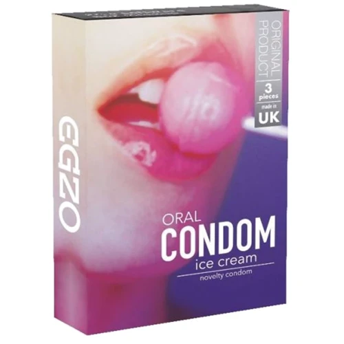Оральні презервативи EGZO Ice cream зі смаком ванільного морозива: Тип Ароматизовані